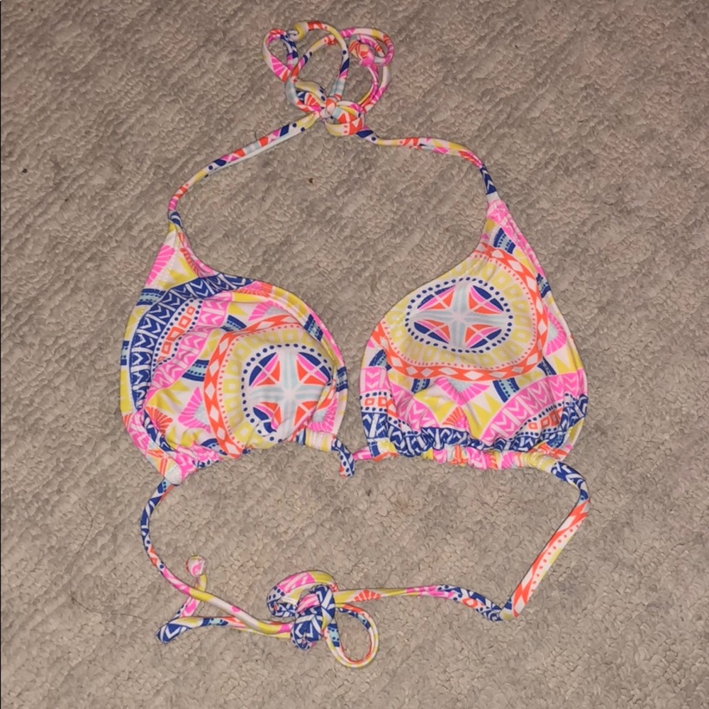 tribal print bikini top